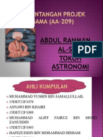 Pembentangan Projek Agama (AA-209) "Abdul Rahman Al Sufi"