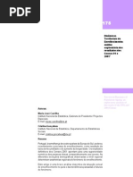 Dinâmicas Territoriais do Envelhecimento, análise exploratória dos resultados dos Censos 91 e 2001 (INE)