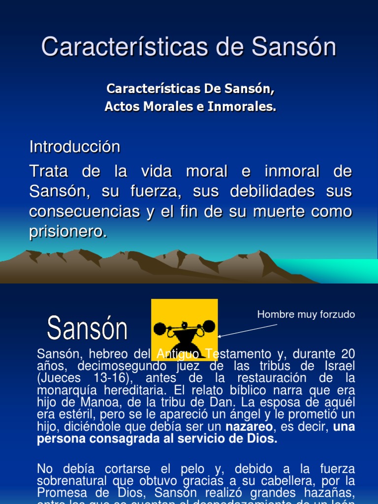 Caracteristicas de Sanson