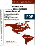 Mignolo, Walter. 2008. "Introducción". en Walter Mignolo (Comp.) El Color de La Razón: Racismo Epistemológico y Razón Imperial.