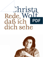 Wolf, Christa - Rede, Dass Ich Dich Sehe