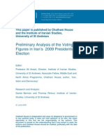 Preliminary Analysis of The Voting Figures in Iran's 2009 Presidential Election