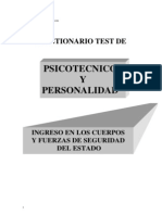 Guardia Civil Cuestionario y Solucionario de Test de Psicotecnico y Person