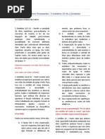 Esboço Aula 5 - 1 Coríntios 12-16 e 2 Coríntios