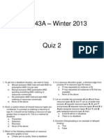 Quiz2 Cs 143a - Principles of Operating Systems