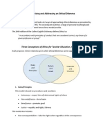 Recognising and Addressing An Ethical Dilemma