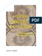 Antonio Candido O Estudo Analitico Do Poema