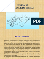 Balance de Lineas