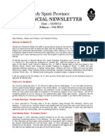 Provincial Newsletter Ed. 041 - 05.09.13