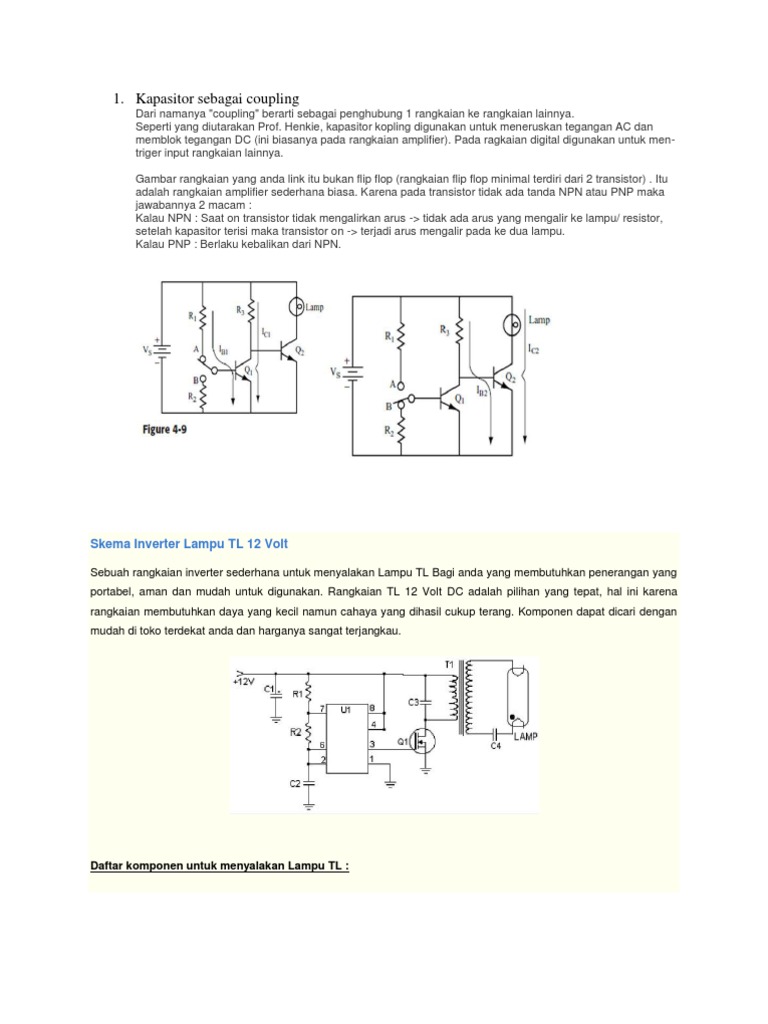 Kapasitor  Sebagai Coupling   Kapasitor  Sebagai Coupling