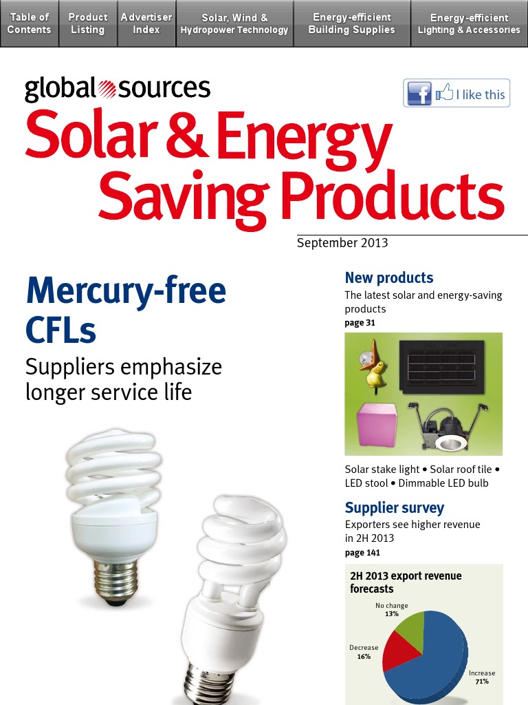 Solar & Energy Saving Products Manufacturers by Global Trade. | PDF | Light  Emitting Diode | Lighting