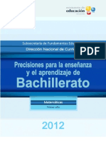 Precisiones - Matematica Bach 1