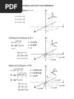 Electromagnetic Fields - Coordinate and Unit Vector