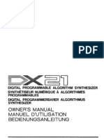 Manual Yamaha DX21 PDF