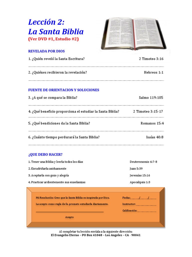 Lección 2 La Fe de Jesús PDF Biblia Libro de