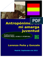 Lorenzo Peña: Antropónimos de Mi Amarga Juventud