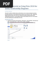 A Short Tutorial On Using Visio 2010 For Entity-Relationship Diagrams