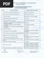 PJ College of Art & Design Academic Calendar 2013/2014 | PDF