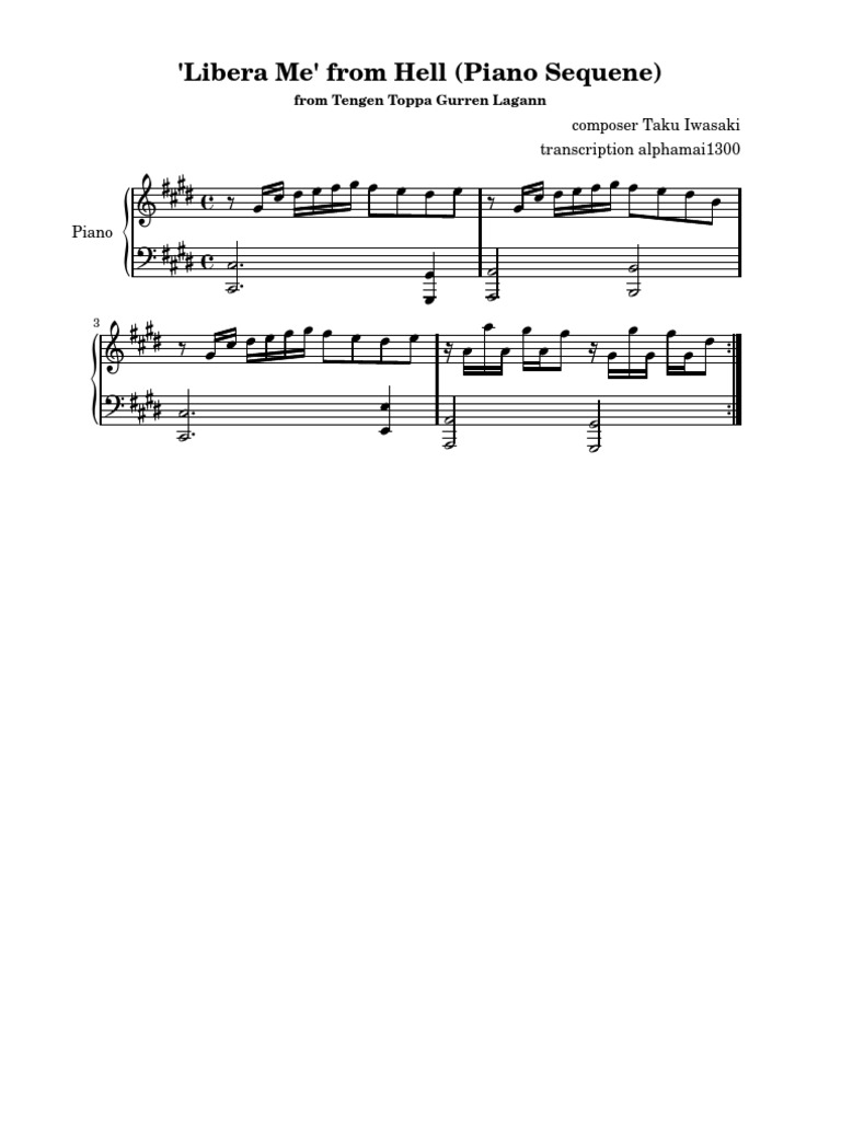 Tengen Toppa Gurren Lagann Libera Me From Hell