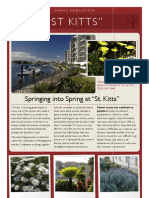 Spring Newsletter 2013 "ST Kitts" Double Bay Waterfront Apartments.