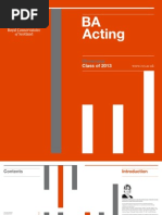 RCS BA Acting Showcase Brochure 2013