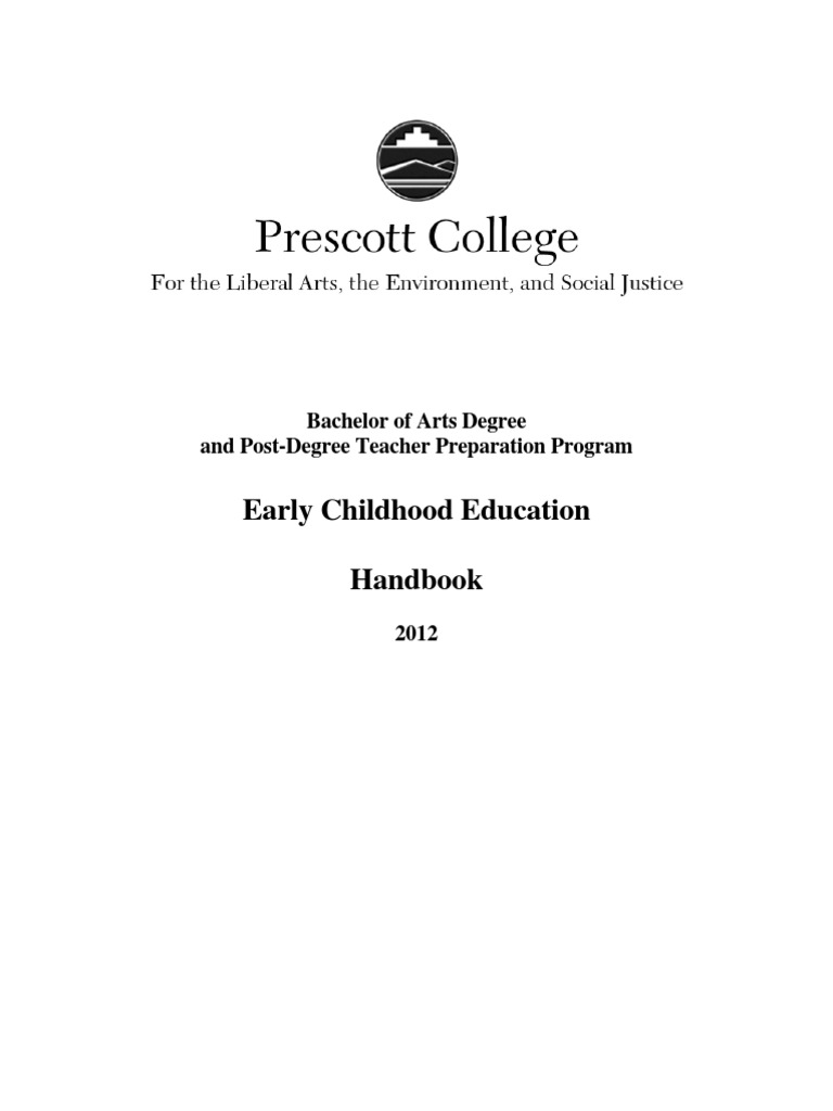 Early Childhood Education Program Handbook Early Childhood - 