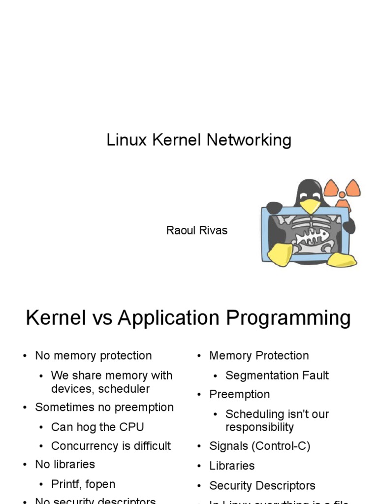 Raoul Kernel Slides | PDF | Network Socket | Software Engineering