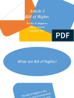 Article 3: Bill of Rights