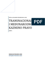 Transnacionalno I Medjunarodno Kazneno Pravo - Skripta