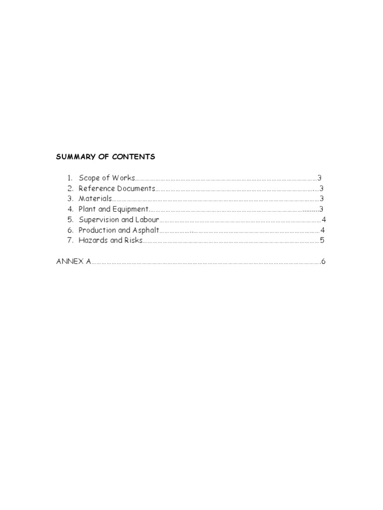 Asphalt Production Method Statement | PDF | Asphalt | Risk Assessment