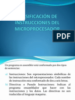 Instruccion Del Microprocesador