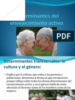 Determinantes Del Envejecimiento Activo