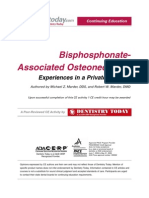 Bisphosphonate-Associated Osteonecrosis:: Experiences in A Private Practice