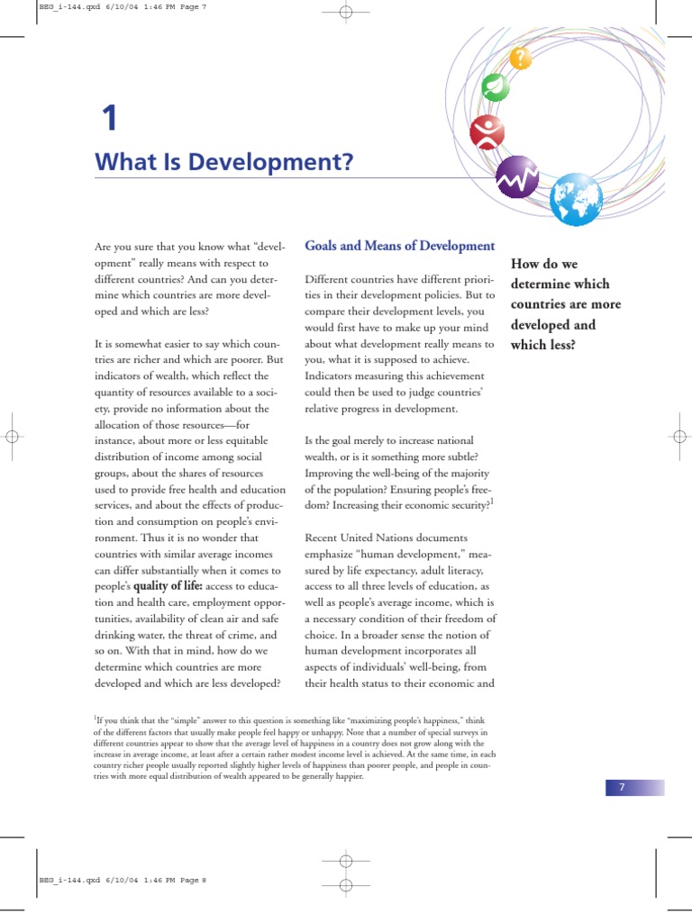 World Bank - What Is Development | PDF | Human Development (Humanity ...