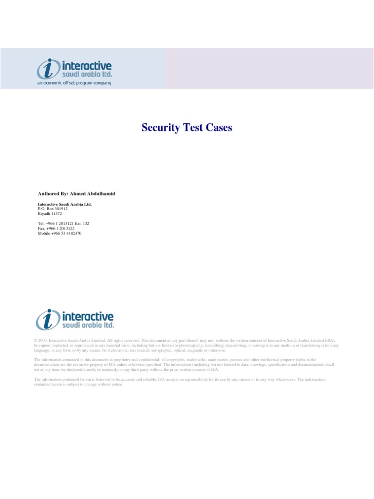 Security test cases pdf password computer file