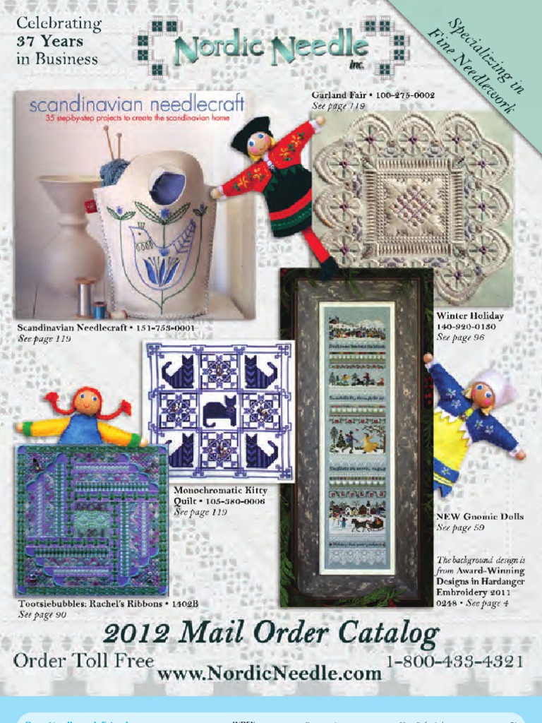 Nordic Needle 2012 Mail Order Catalog, PDF, Embroidery