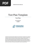 ISA Test Plan Template