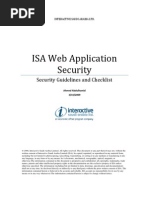 ISA Web Application Security