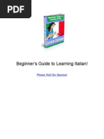 Download Beginners Guide to Learning Italian by annienikol SN16652230 doc pdf