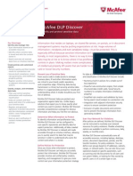 McAfee DLP Discover datasheet