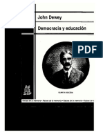 Dewey, John (2002) Democracia y Educacion. Una Introduccion A La Filosofía de La Eduacion. Cap I A VI. Ed. Morata. 5ta Edicion.