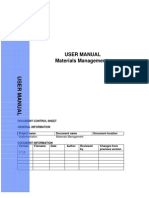 SAP MM End User Manual