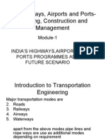 Highways, Airports and Planning, Construction