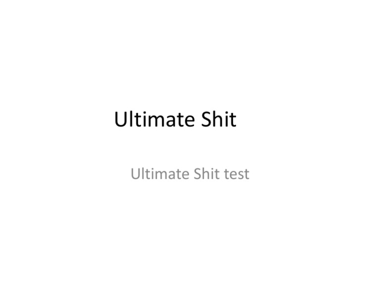 Ultimatum ! | PDF