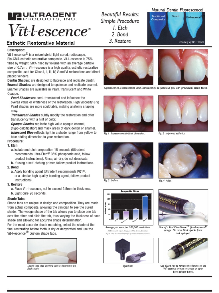 Beautiful Results Simple Procedure 1. Etch 2. Bond 3. Restore PDF