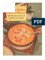 Thrifty Dishes Sure To Please: With Recipes For 2 To 4, by Mary Lee Taylor. 1954