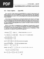 Mathematics After Calculus: Linear Algebra (Page