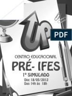 2012 - 1º Simulado Pré-IFES - 18-05 - Gabaritado