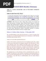 Download UNESCO IUBS Eubios Bioethic Dictionary by aavok SN16655169 doc pdf
