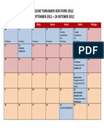 Timeline Turnamen Seni Forsi 2012